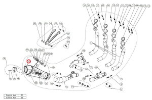 AKRAPOVIC AN|rb` yyAp[czV-EC241 end cap S1000RR BMW }t[GhLbv }t[