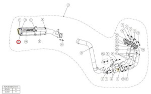AKRAPOVIC AN|rb` yyAp[czV-EC42 end cap ca CBR600RR HONDA z_ }t[GhLbv }t[