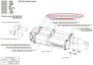 AKRAPOVIC AN|rb` yyAp[czV-EC80 end cap set for titanium outer sleeve muffler - left 1098 1098R 1098S 1198 1198S 848 848EVO DUCATI hDJeB }t[GhLbv }t[