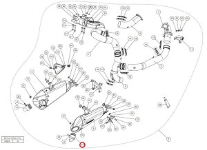 AKRAPOVIC AN|rb` yyAp[czV-TUV138 muffler insert SS 1199PANIGALE R S 899PANIGALE DUCATI hDJeB obtECi[TCT[ }t[