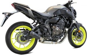 IXRACE アイエックスレース コニカルショート フルエキゾースト マフラー MT07 YAMAHA ヤマハ フルエキゾーストマフラー サイレンサータイプ:マットブラック(MK2B)