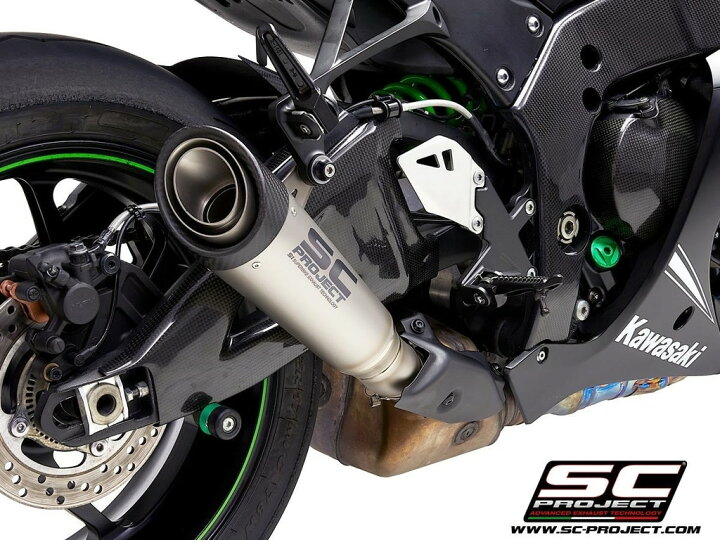 SC-PROJECT スリップオンマフラー バッフル付き ZX10R 08-10（楽天市場 