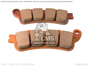 CMS �V�[�G���G�X (06435-MCA-026) PAD SET�CRR GL1800 GOLDWING 1 USA 2 3 4 5 6 AUSTRALIA / GH BRAZIL ENGLANDGH EUROPEAN DIRECT SALES FRANCE CMF IRELAND GL1800A KMH CANADA ENGLAND HONDA �z���_ �u���[�L�p�b�h �u���[�L