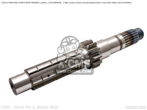 CMS �V�[�G���G�X (23211-MAN-690) SHAFT�CMAIN TRANSM FMX650 2005 5 ENGLAND / MKH EUROPEAN DIRECT SALES KPH 25K FRANCE FX650 VIGOR 2000 Y SWITZERLAND HONDA �z���_ �~�b�V�����E�M�A �G���W���p�[�c �G���W��