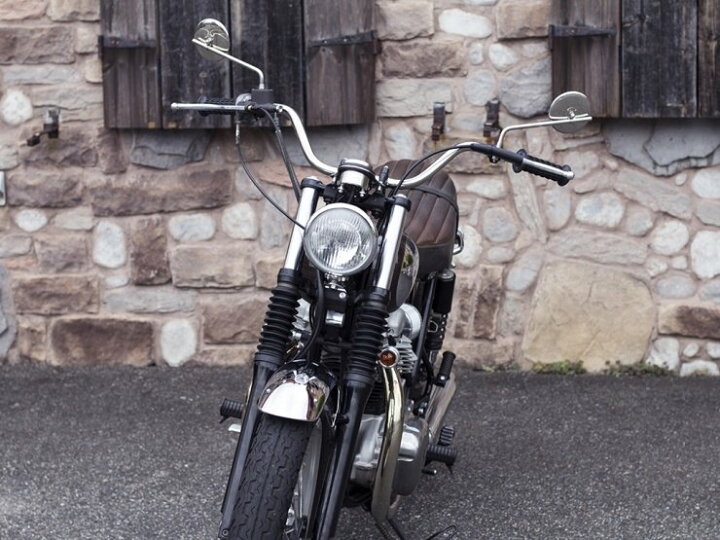 Motor Rock モーターロック オールドチャンピオンハンドル カラー:ポリッシュ SR400 SR500 W650 ウェビック Motor Rock モーターロック レトロテールランプ カラー:クローム
