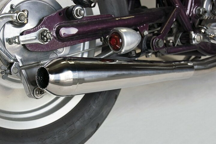 楽天市場】Motor Rock モーターロック 2％er ラウンドメガホンマフラー 