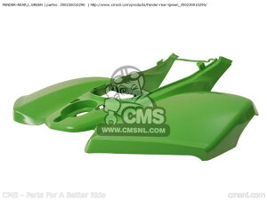 CMS �V�[�G���G�X FENDER-REAR�CL.GREEN KSV700-A2 KFX700 2005 USA KSV700-A6F 2006 KSV700-A7F 2007 KSV700-A8F 2008 KSV700-A9F 2009 KAWASAKI �J���T�L ���A�t�F���_�[ �t�F���_�[�֘A �O��