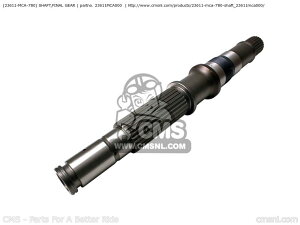 CMS �V�[�G���G�X (23611-MCA-780) SHAFT�CFINAL GEAR GL1800 GOLDWING 1 USA GL1800A AUSTRALIA / KMH CANADA ENGLAND EUROPEAN DIRECT SALES FRANCE CMF HONDA �z���_ �~�b�V�����E�M�A �G���W���p�[�c �G���W��