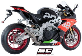 SC-PROJECT SCプロジェクト CR-Tスリップオンサイレンサー 'ハイポジション' RSV4 RF RR APRILIA アプリリア スリップオンマフラー マフラー タイプ：フルチタンサイレンサー