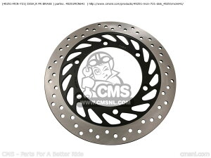 CMS �V�[�G���G�X (45251-MCN-721) DISK�CR FR BRAKE CB750F2 SEVEN FIFTY 1 AUSTRIA / KPH ENGLAND MKH EUROPEAN DIRECT SALES FRANCE CMF GERMANY 34P PORTUGALKPH SPAIN SWEDEN SWITZERLAND HONDA �z���_ �u���[�L�f�B�X�N���[�^�[ �u���[�L