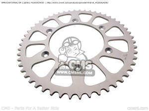 CMS �V�[�G���G�X SPROCKET�CFINAL DR CR125R 1 AUSTRALIA CANADA / CMF EUROPEAN DIRECT SALES USA 2 3 4 5 6 7 CRF250R 8 DENMARK 9 AUSTRALIABLA BLA CRF250X B TYPE CRF450X 2006 2007 2008 HONDA �z���_ �~�b�V�����E�M�A �G���W���p�[�c �G
