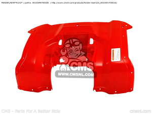 CMS �V�[�G���G�X FENDER�CREAR*R232* TRX350FE FOURTRAX 2004 4 AUSTRALIA 2006 6 TRX350FM / TYPE 2 2005 5 TRX400FA 2007 7 HONDA �z���_ ���A�t�F���_�[ �t�F���_�[�֘A �O��