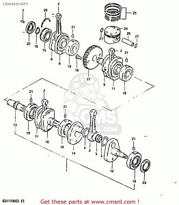 CMS �V�[�G���G�X (12161-49302) CONNECTING ROD GS1100E 1980 T USA E03 1981 X 1982 Z 1983 D GS1100ES GS1100LT SUZUKI �X�Y�L �R�����b�h �G���W���p�[�c �G���W��
