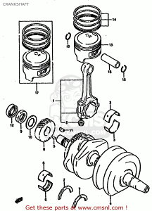 CMS �V�[�G���G�X (12220-01D02) CRANKSHAFT GS500E 1989 K E01 E02 E04 E15 E16 E17 E21 E22 E24 E25 E34 E39 USA E03 1990 L 1991 M 1992 N E18 E53 1993 P 1994 R E37 / P9 1995 S 1996 T GS500ESK BRAZIL GS500EU GERMANY AUSTRALIA SUZUKI �X�Y�L �N�����N