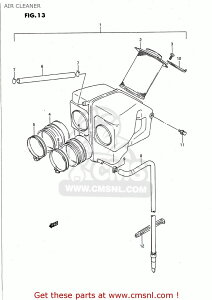 CMS V[GGX (1370001D00) CLEANER ASSEMBLYCAIR GS500E 1989 K USA E03 1990 L 1991 M 1992 N 1993 P 1994 R 1995 S 1996 T SUZUKI XYL GAN[i[EGAN[i[Gg zC֘A GW
