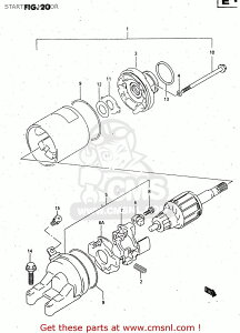 CMS �V�[�G���G�X MOTOR ASSY�CSTARTING GSF600S BANDIT 2000 Y USA E03 2001 K1 2002 K2 2003 K3 SUZUKI �X�Y�L �X�^�[�^�[���[�^�[ �d���n