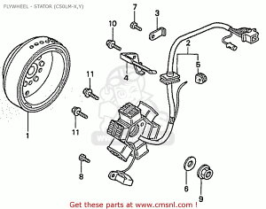 CMS V[GGX FLYWHEEL COMP (JDM) C50CM C50D C50S C50ST 5 JAPAN AA01-150 JDM 7 AA01-160 C50LM LITTLE CUB Y HONDA z_ ̑GWp[cIvVECi GWp[c GW