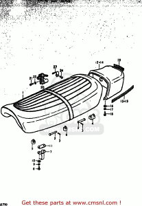 CMS V[GGX (45100-45004-48H) SEAT ASSEMBLY GS750 1977 B USA E03 1978 C 1979 N GS750B GS750C GS750EC GS750EN GS750N SUZUKI XYL V[g V[g֘A O