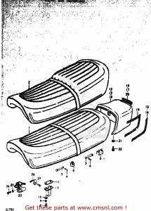 CMS V[GGX (45100-45004-48H) SEAT ASSEMBLY GS750 1977 B USA E03 1978 C 1979 N GS750B GS750C GS750EC GS750EN GS750N SUZUKI XYL V[g V[g֘A O