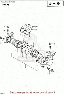 CMS �V�[�G���G�X (6910045030) CALIPER ASSEMBLY�CREAR GS750A 1983 D USA E03 SUZUKI �X�Y�L �L�����p�[ �u���[�L