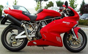 SPARK EXHAUST �X�p�[�N �}�t���[ ROUND �X���b�v�I���}�t���[ 2�{�o�� 750 SS IE 900 98-02 DUCATI �h�D�J�e�B