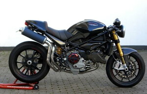 SPARK EXHAUST �X�p�[�N �}�t���[ OVAL �X���b�v�I���}�t���[ 2�{�o�� Monster S4R 07-08 S4RS 06-08 DUCATI �h�D�J�e�B