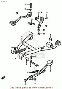 CMS �V�[�G���G�X (42100-08C00) STAND�CCENTER GS1000 1982 Z USA E03 GS1100S 1983 D GS750A GS750T SUZUKI �X�Y�L �Z���^�[�X�^���h�E���C���X�^���h �t���[��