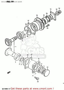 CMS �V�[�G���G�X GEAR�CSECONDARY DRIVE BEVEL GS1100G 1982 Z GENERAL EXPORT E01 1983 D GS1100GK SUZUKI �X�Y�L �~�b�V�����E�M�A �G���W���p�[�c �G���W��