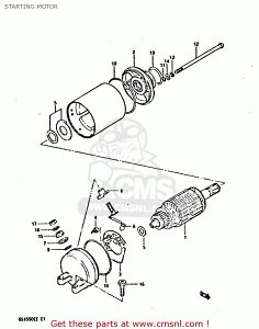 CMS �V�[�G���G�X (31100-30B00-H17) MOTOR ASSEMBLY�CSTARTING GS550E 1983 D USA E03 GS550ES GS550L SUZUKI �X�Y�L �X�^�[�^�[���[�^�[ �d���n