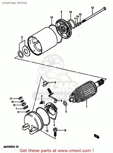 CMS V[GGX (31100-30B00-H17) MOTOR ASSEMBLYCSTARTING GS450GA 1985 F USA E03 GS450L 1986 G 1987 H 1988 J GS450S 1984 E E06 E15 E34 E39 FINLAND ITALY AUSTRIA E04 E22 E77 GS450SU GERMANY GS550EF 1983 D GS550ES3 GS550ESE GS550ESF GS550ESG GS550L