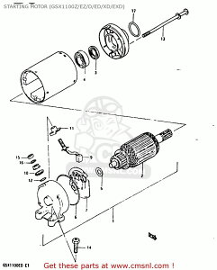 CMS �V�[�G���G�X (31100-49500-H17) MOTOR ASSEMBLY�CSTARTING GS1000 1982 Z USA E03 GS1100E 1980 T 1981 X 1983 D GS1100ES GS1100LT GS1100S SUZUKI �X�Y�L �X�^�[�^�[���[�^�[ �d���n