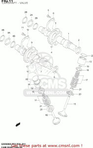 CMS �V�[�G���G�X CAMSHAFT SET�CEXHAUST GS500F 2004 K4 USA E03 2005 K5 2006 K6 2007 K7 2008 K8 2009 K9 SUZUKI �X�Y�L �J���V���t�g �G���W���p�[�c �G���W��