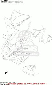 CMS �V�[�G���G�X 68130-0BE20-LR5(68130-0BE20-LR5) GS500F 2004 K4 USA E03 2005 K5 2006 K6 SUZUKI �X�Y�L �A�b�p�[�J�E���E�t�����g�J�E�� �J�E���֘A �O��