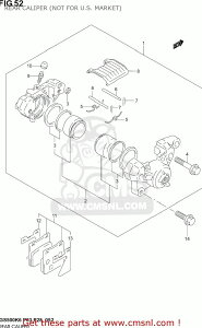 CMS �V�[�G���G�X CALIPER ASSY�CRR GS500F 2004 K4 USA E03 2005 K5 2006 K6 SUZUKI �X�Y�L �L�����p�[ �u���[�L
