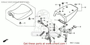 CMS V[GGX SEAT ASSY.CSINGLE CB250P 1996 T CHINA / PLB SS PLR GENERAL EXPORT KPH HONDA z_ V[g V[g֘A O