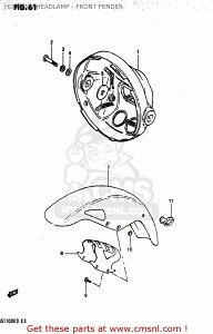 CMS �V�[�G���G�X (53111-45901-13L) FENDER�CFRONT GS1100E 1982 Z USA E03 1983 D GS1100ES SUZUKI �X�Y�L �t�����g�t�F���_�[ �t�F���_�[�֘A �O��