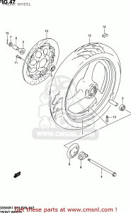 CMS �V�[�G���G�X (5411134C01291) WHEEL�CFRONT�CMT GS500 2001 K1 USA E03 2002 K2 SUZUKI �X�Y�L �z�C�[�� �z�C�[���֘A �����