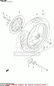 CMS �V�[�G���G�X WHEEL�CFR(MT3.00X17) GS500F 2004 K4 USA E03 2005 K5 2006 K6 2007 K7 2008 K8 2009 K9 SUZUKI �X�Y�L �z�C�[�� �z�C�[���֘A �����