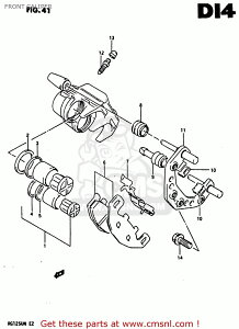 CMS �V�[�G���G�X (59100-01D02) CALIPER ASSEMBLY�CFRONT�CRIGHT GS500E 1989 K USA E03 1990 L 1991 M 1992 N 1993 P 1994 R 1995 S 1996 T SUZUKI �X�Y�L �L�����p�[ �u���[�L