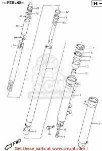 CMS �V�[�G���G�X TUBE�COUTER�CR GS500E 1997 V E02 E04 E22 E24 E25 E34 E37 USA E03 1998 W E18 1999 X 2000 Y GS500EU E39 SUZUKI �X�Y�L ���̑��t�����g�t�H�[�N�I�v�V�����E��C���i �T�X�y���V���� �����