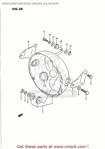 CMS �V�[�G���G�X HOUSING�CHEADLAMP GS500E 1989 K USA E03 1990 L 1991 M 1992 N 1993 P 1994 R 1995 S 1996 T SUZUKI �X�Y�L �w�b�h���C�g ���Η� �d���n