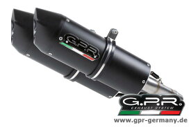 GPR ジーピーアール GPR FURORE NERO ITALIA (KAWASAKI Z 1000 2007-09 SLIP ON DOUBLE MUFFLER EXHAUST WITH KAT) スリップオンマフラー Z1000 (水冷)