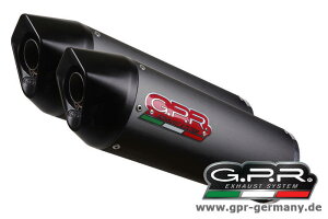 GPR W[s[A[ FURORE NERO ITALIA (KTM LC8 950 ADVENTURE - S 2003-07 BOLT ON DOUBLE MUFFLER EXHAUST) {gI}t[ 950ADVENTURE KTM XbvI}t[ }t[