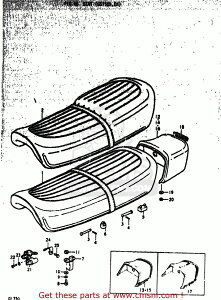 CMS V[GGX (45100-45004-48H) SEAT ASSEMBLY GS750 1977 B USA E03 1978 C 1979 N GS750B GS750C GS750EC GS750EN GS750N SUZUKI XYL V[g V[g֘A O