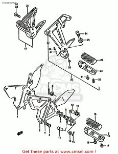 CMS �V�[�G���G�X FOOTREST ASSY�CPILLION�CR GSF400 1991 M E02 E04 E16 E21 E22 E24 E25 E34 E53 1992 N E30 1993 P BANDIT USA E03 CALIFORNIA E33 SUZUKI �X�Y�L �t�b�g�y�O �X�e�b�v �����