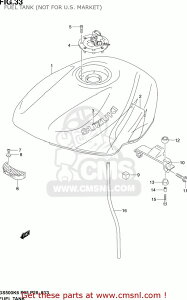 CMS �V�[�G���G�X TANK ASSY�CFUEL(BLACK) GS500F 2004 K4 USA E03 2005 K5 2006 K6 SUZUKI �X�Y�L �K�\�����^���N �^���N�֘A �O��