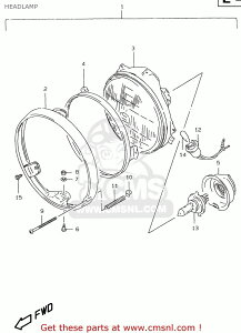 CMS �V�[�G���G�X (3510010D53999) HEADLAMP ASSY GS500E 1997 V E02 E04 E22 E24 E25 E34 E37 1998 W E18 1999 X 2000 Y GS500EU E39 SUZUKI �X�Y�L �w�b�h���C�g ���Η� �d���n