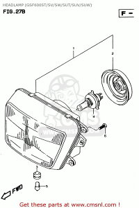 CMS �V�[�G���G�X HEADLAMP ASSY GSF600 1995 S E02 E04 E18 E22 E25 E34 1996 T E17 1997 V / P37 1998 W 1999 X GSF600S E24 GSF600S1998 GSF600SU GERMANY GSF600U SUZUKI �X�Y�L �w�b�h���C�g ���Η� �d���n