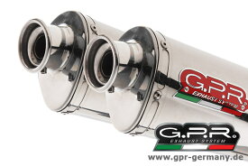 GPR ジーピーアール GPR TREVALE STEEL (DUCATI MONSTER 620 2003-06 SLIP ON DOUBLE MUFFLER EXHAUST) スリップオンマフラー MONSTER620
