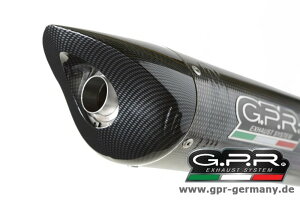 GPR W[s[A[ TIBURON CARBON LOOK (HONDA CBR 600 RR 2003-04 PC37A SLIP ON EXHAUST MUFFLER WITH KAT) XbvI}t[ CBR600RR HONDA z_ }t[